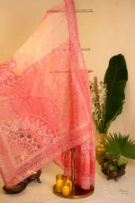 Shibori Elegance Saree. - Image 3