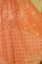 Ombré Anarkali Suit with All-Over Tapechi Embroidery & Silver Mukaish Work. - Image 8