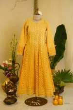 Elegant Cutwork Anarkali Set. - Image 3
