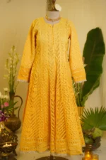 Elegant Cutwork Anarkali Set. - Image 4