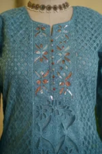 Grey Shimmer Cutwork Elegance. - Image 2