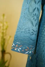 Grey Shimmer Cutwork Elegance. - Image 7