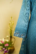 Grey Shimmer Cutwork Elegance. - Image 8