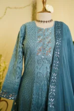 Grey Shimmer Cutwork Elegance. - Image 10