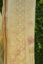 Silk Organza Saree with Tapechi & Zardozi Embroidery. - Image 4