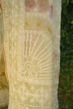 Silk Organza Saree with Tapechi & Zardozi Embroidery. - Image 5