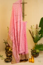 Pink Kota Saree with Banarasi Border.