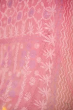 Pink Kota Saree with Banarasi Border. - Image 2