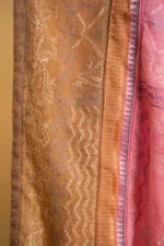 Shibori Saree with Contrasting Bakhiya Embroidery. - Image 2