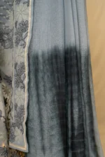Shibori-Dyed Kota Saree with Bakhya Embroidery. - Image 5